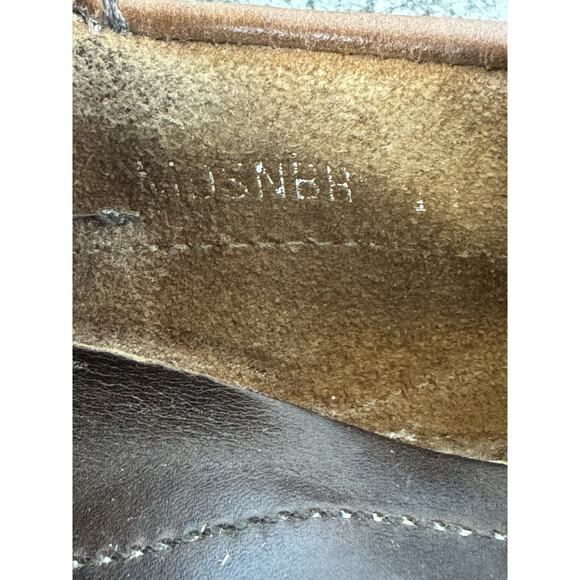 Charles Tyrwhitt Men’s US Sz 11 Brown Leather Broken In Laced Loafers Read - Picture 3 of 7